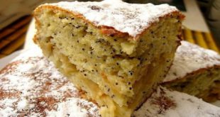 Яблочный пирог с маком